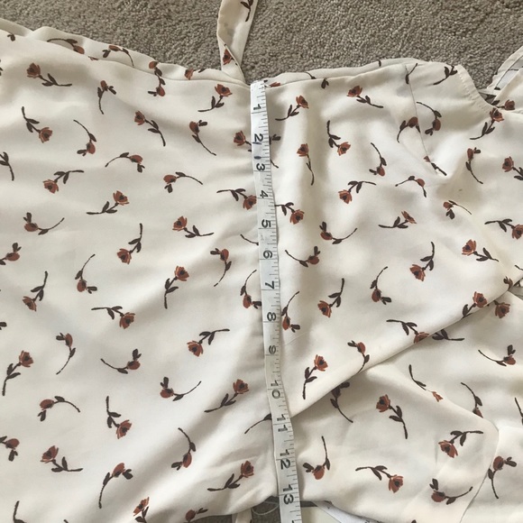 BNWT‼️ ROW A RUST FLORAL MINI DRESS‼️ - Picture 11 of 14